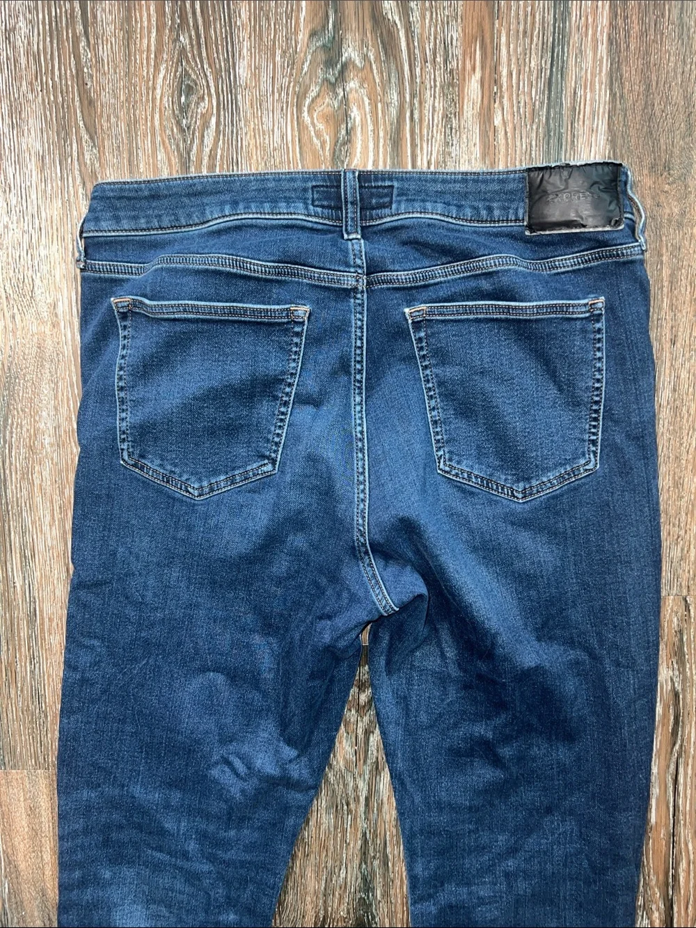 Express Dark Blue Denim Straight Jeans 34x32